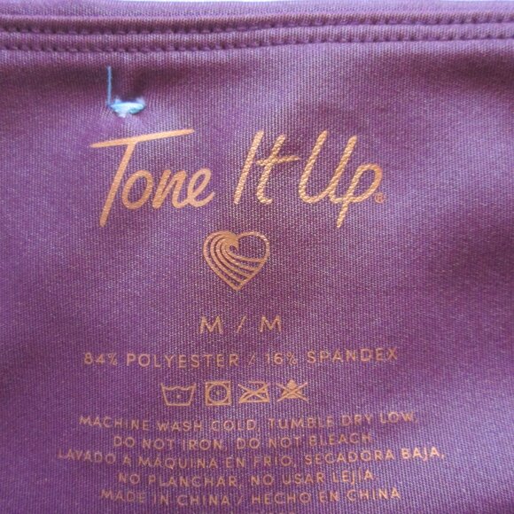 DARK PURPLE HIGH RISE HIGH SHINE LEGGINGS – SIZE M - Picture 5 of 9